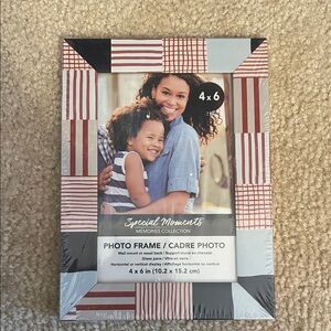 Special Moments Striped Red and Black Frame